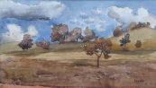 Lev Simak - Landscape with trees