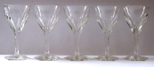 Six liqueur glasses - Moser type